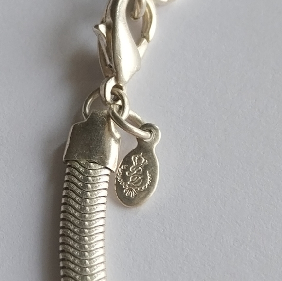 Silver  Necklace Perl Mabe & Gemstone - Picture 9 of 15